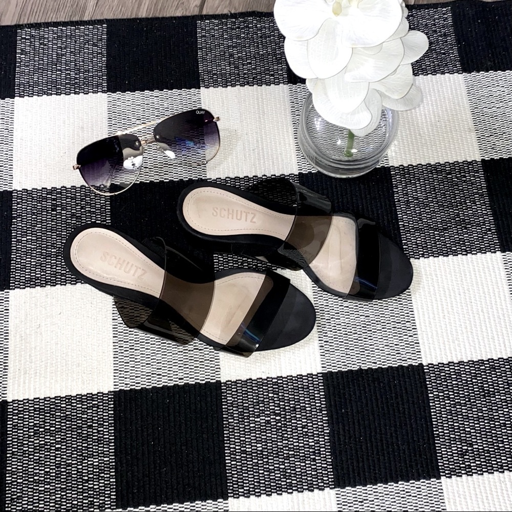 Chunky heeled mule sandal by Schutz